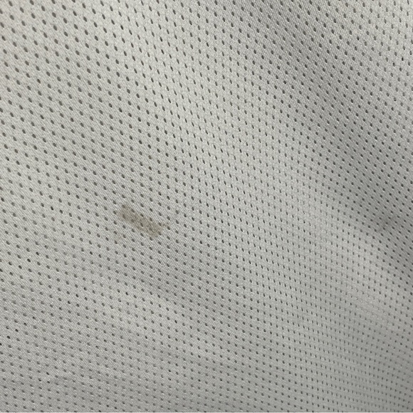 Vintage Nike White Sleeveless Tank Size Medium Basketball Center Swoosh Jersey - Picture 8 of 8